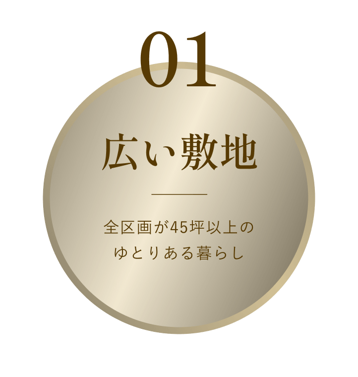 広い敷地