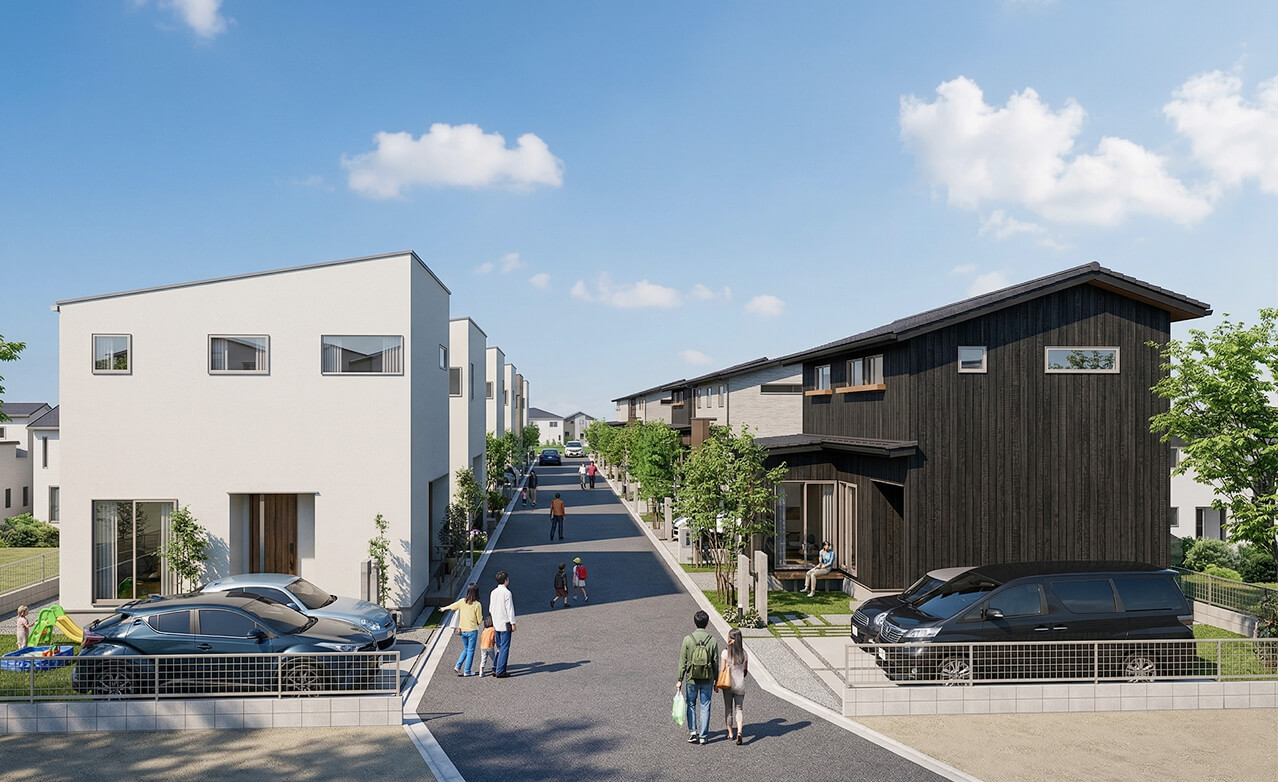 全区画が45坪以上のゆとりある暮らし