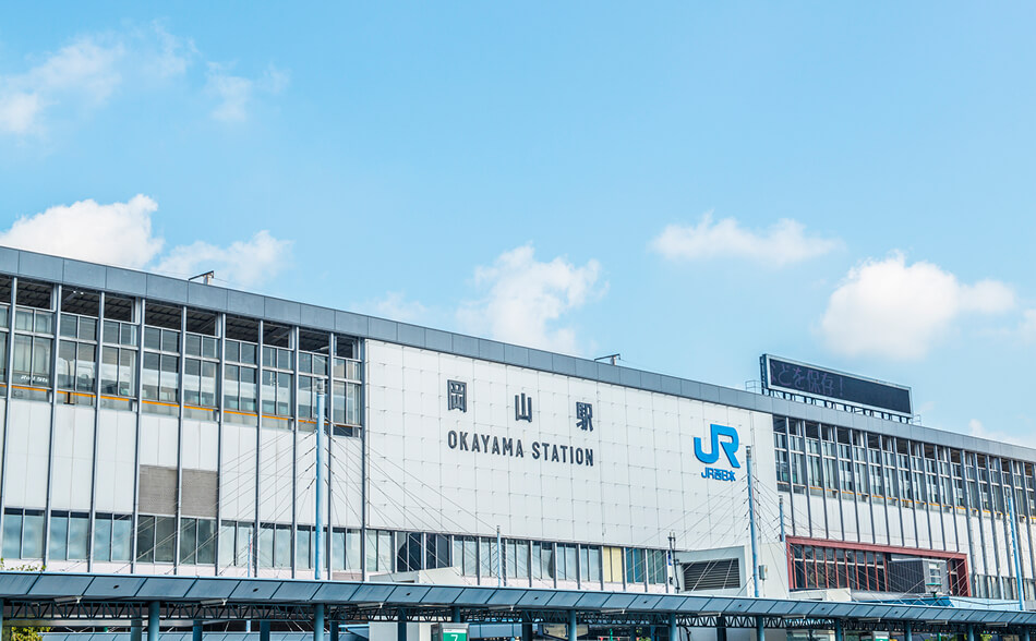 岡山駅まで2駅中心部へ好アクセス