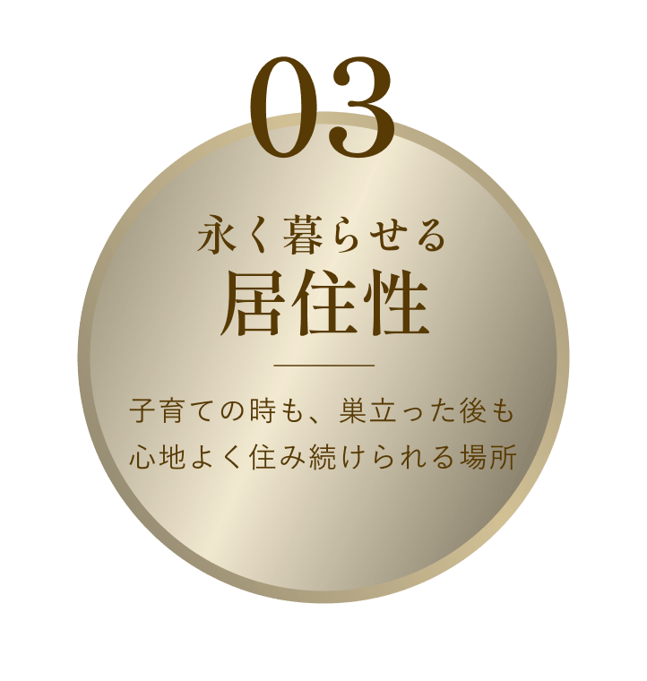 永く暮らせる居住性