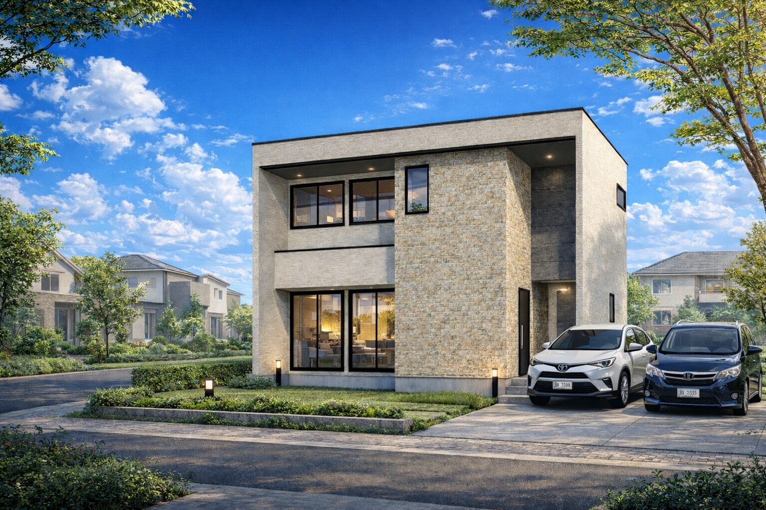 【乾太くん×ミラバス・ミラブル標準搭載】家事の時間を減らして、家族の笑顔を増やすポカポカ南向きの家｜ミジュアリーコート藤原西町3号地