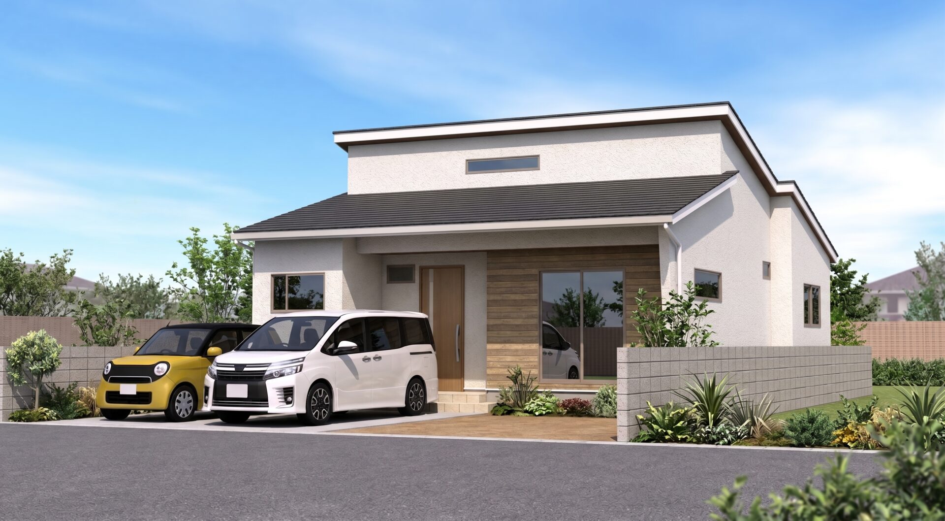 コンパクトなのに、のびやか。ちょうどよく暮らす平屋｜LB仏生山 L号地 モデルハウス（建築中）